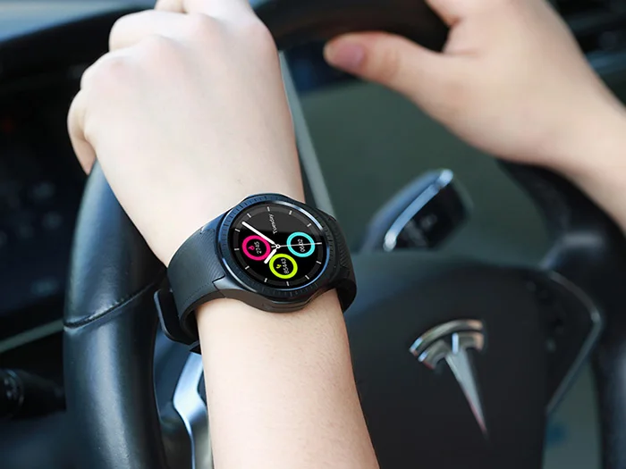 Microwear L1 Smartwatch телефон 1 3 дюйм Bluetooth GPS измерение сердечного ритма шагомер монитор