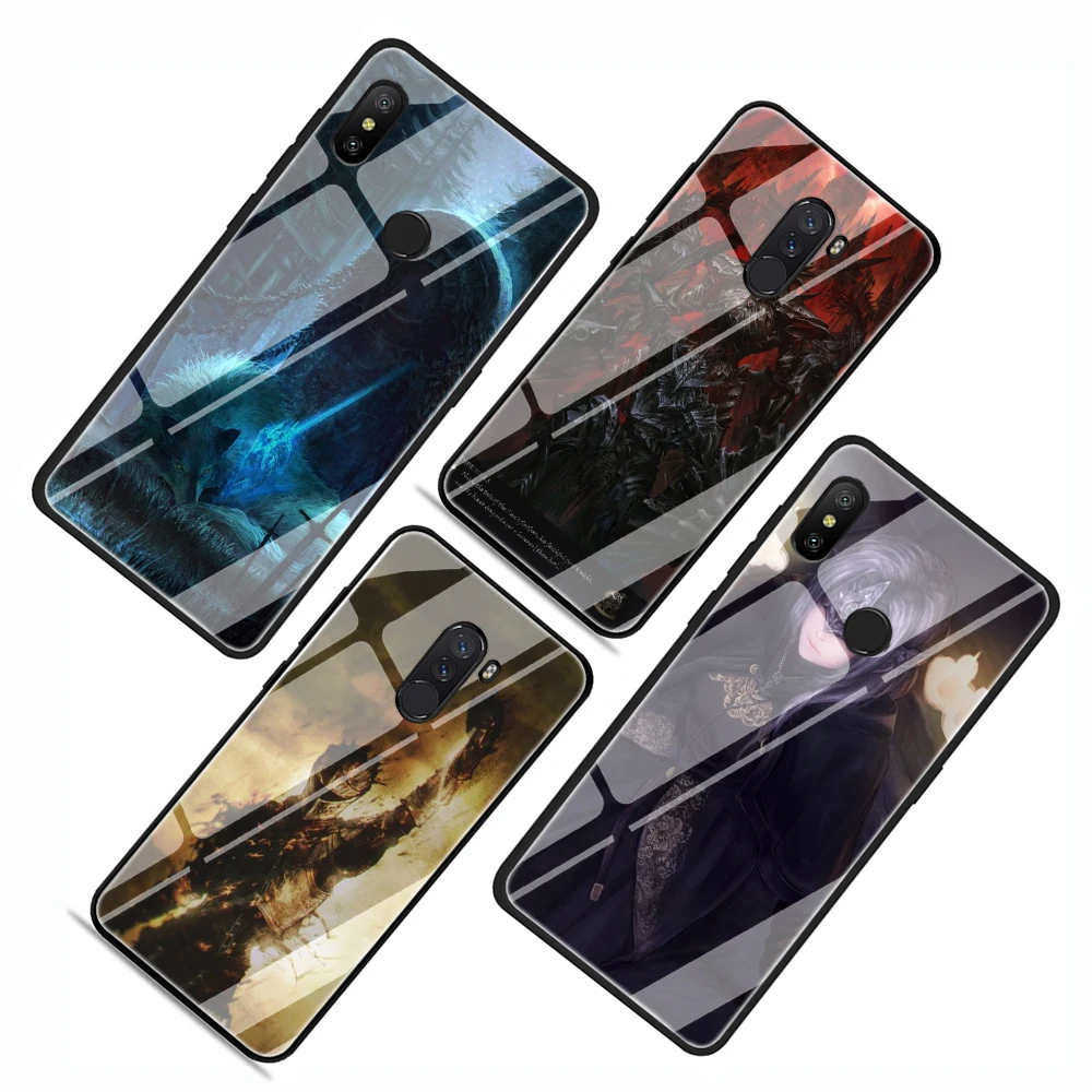 Dark souls закаленное Стекло телефона Футляр для Redmi 4x 6A Примечание 5 6 7 Pro Xiaomi Mi 8 Lite A1 A2 5X6X9