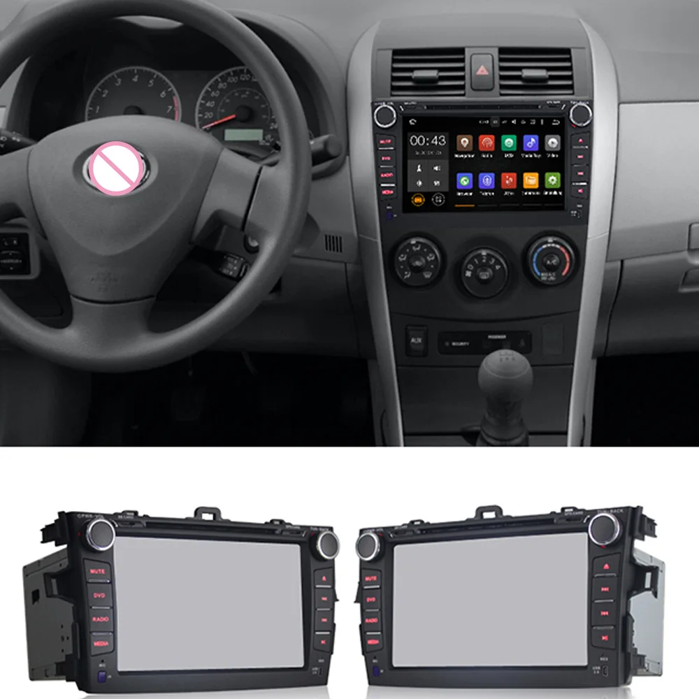 Новый 8 дюймов Android 1 автомобильный DVD плеер GPS навигация Радио Аудио для Toyota Corolla Navi