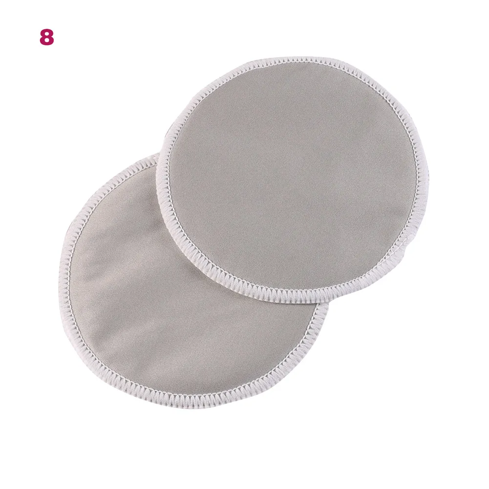 

10Pcs Mom Bamboo Breast Nursing Pad Waterproof Washable Feeding Reusable 3 Layers Thick Pads BMF88
