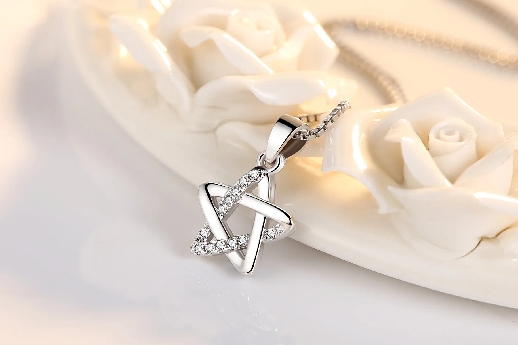 KITEAL подарок на день рождения женский кулон Япония и Южная Корея Циркон пять звезд