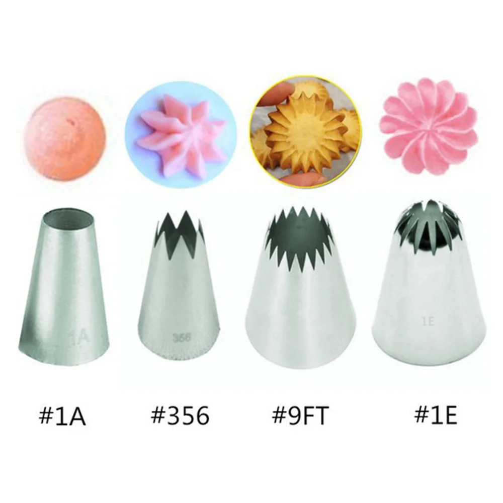 4 шт. кондитерские насадки для крема|baking stainless|baking tipsbaking nozzles |