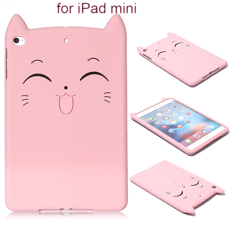 Силиконовый чехол для iPad mini 2 3 4 Мягкий противоударный из ТПУ с рисунком mini2 mini3