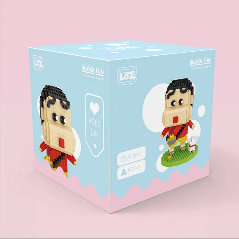 9203 with box LOZ алмазные блоки Радужный Единорог Кирпичи Строительные блоки Crayon Shin-chan LOZ блоки 9203 9204 - Цвет: 9203 with box