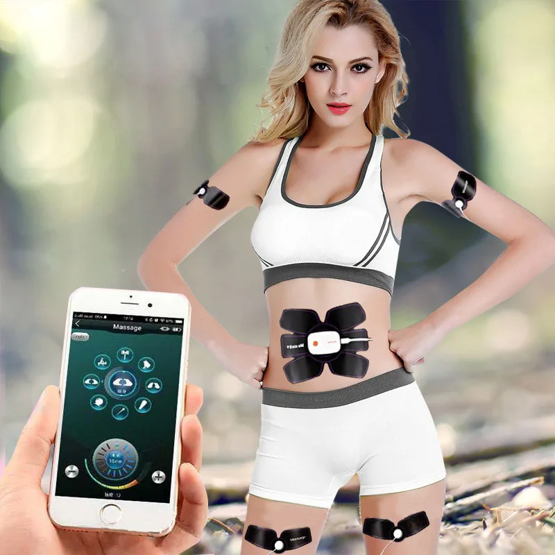 Стимулятор мышц живота Health EMS Электрический тренажер для талии вибратор массаж