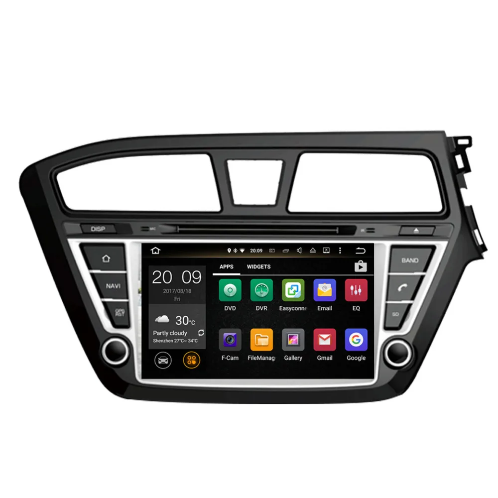 8''Android 9,0 Octa Core4GB ram Автомобильный gps навигатор для hyundai I20- правостороннее Вождение CD DVD BT WiFi мультимедийный проигрыватель