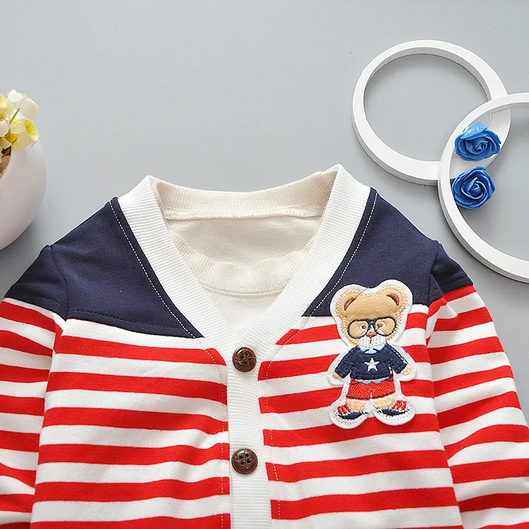 DIIMUU/1 предмет Одежда для маленьких мальчиков и девочек Пальто в полоску Детская