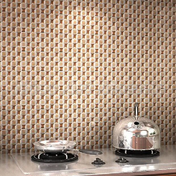 Коричневая зеркальная плитка Смешанная керамическая мозаика для кухни Backsplash A41802