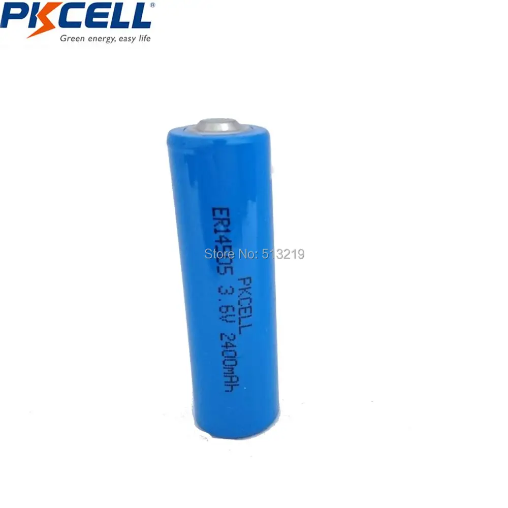 4 шт. PKCELL ER14505 батарея 3,6 v AA 2400mah литиевые батареи er 14505 liSOCL2 батареи для gps отслеживания, камеры