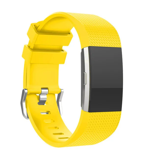 Цвет: желтый Силиконовый ремешок для часов для fitbit charge2 band умный Браслет для фитнеса часы сменный ремешок для спортивных часов полосы для fitbit Charge 2 - Цвет: Цвет: желтый