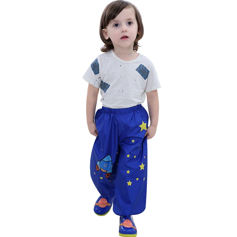 

Children Rain Pants For Kids Baby Boys Girls Casual Rain-proof Pants Students Raincoat Pants