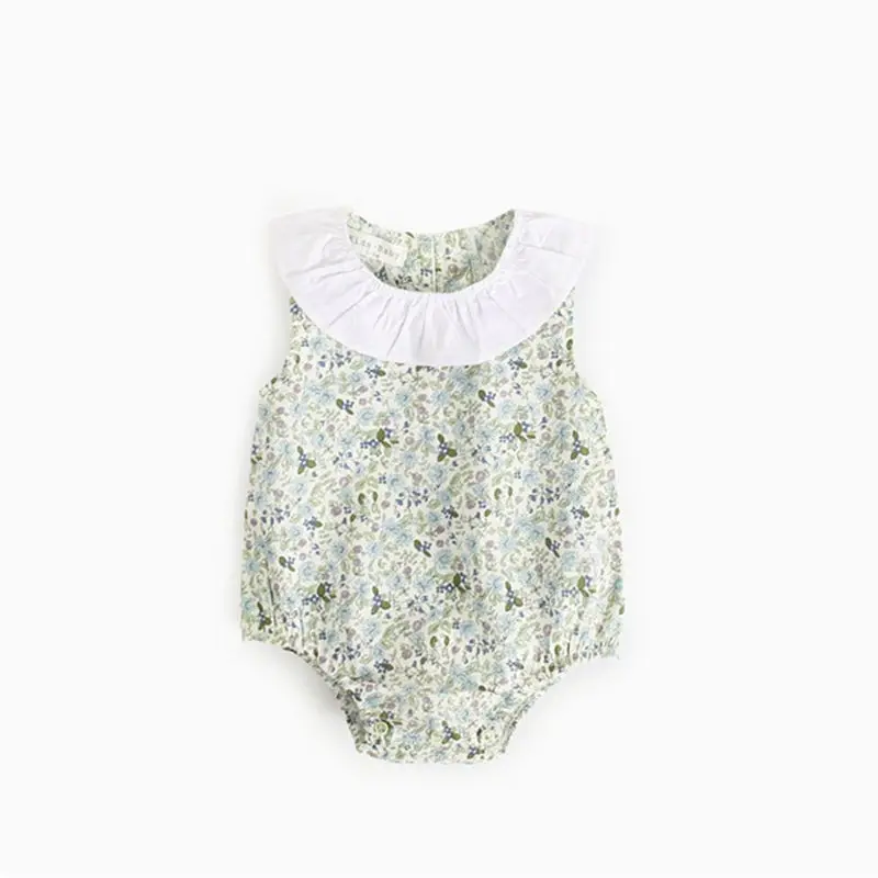 

Girl dress,summer floral romper for baby photography props