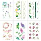 Новинка 2019, Женская Татуировка пиона, маленькая Цветочная татуировка, красота, водостойкая поддельная временная татуировка, стикер кленового листа, одуванчик