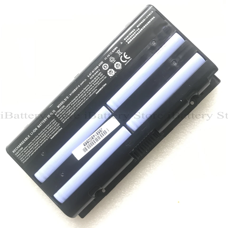 Аккумулятор N150BAT-6 для Clevo N150SD N155SD NP7155 NP7170 ThundeRobot G150T G170T Hasee Z6 Z7 Z7M G6 6-87-N150S-4292 |
