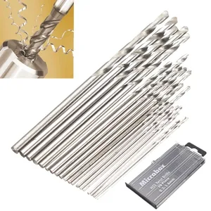 Набор мини-сверл 20 шт., набор микро-Сверл из быстрорежущей стали 0,3 мм-1,6 мм, модель ручной работы + чехол, инструменты для ремонта, сверло с прямым хвостовиком