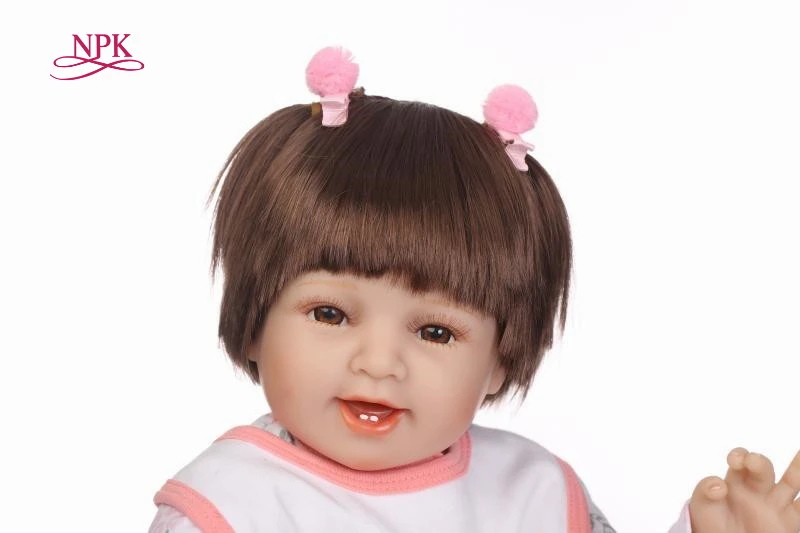 NPK 22 &quotBebe Кукла Новорожденный игрушка силиконовая виниловая Реалистичная пупсик