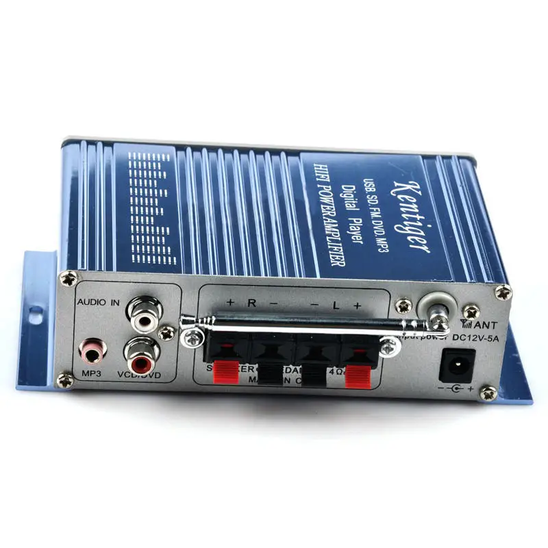 20 Вт 12 В 2CH мощный Hi-Fi аудио стерео усилитель AMP для автомобиля дома MP3 FM |