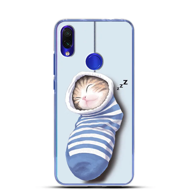 Роскошный силиконовый мягкий ТПУ чехол для Xiaomi Redmi Note 7 полный защитный с