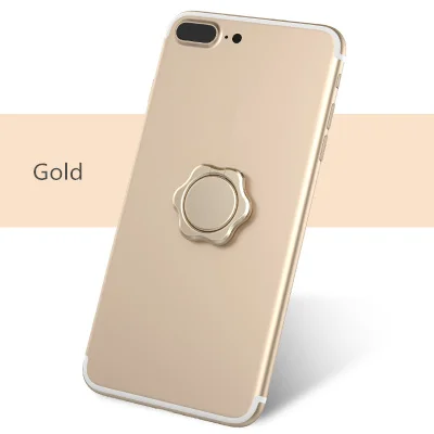 Gold Универсальный держатель для телефона милый цветок палец держатель 360 градусов магнит держатель для мобильного телефона Подставка для iPhone XS 6 7 Plus samsung S8 - Цвет: Gold