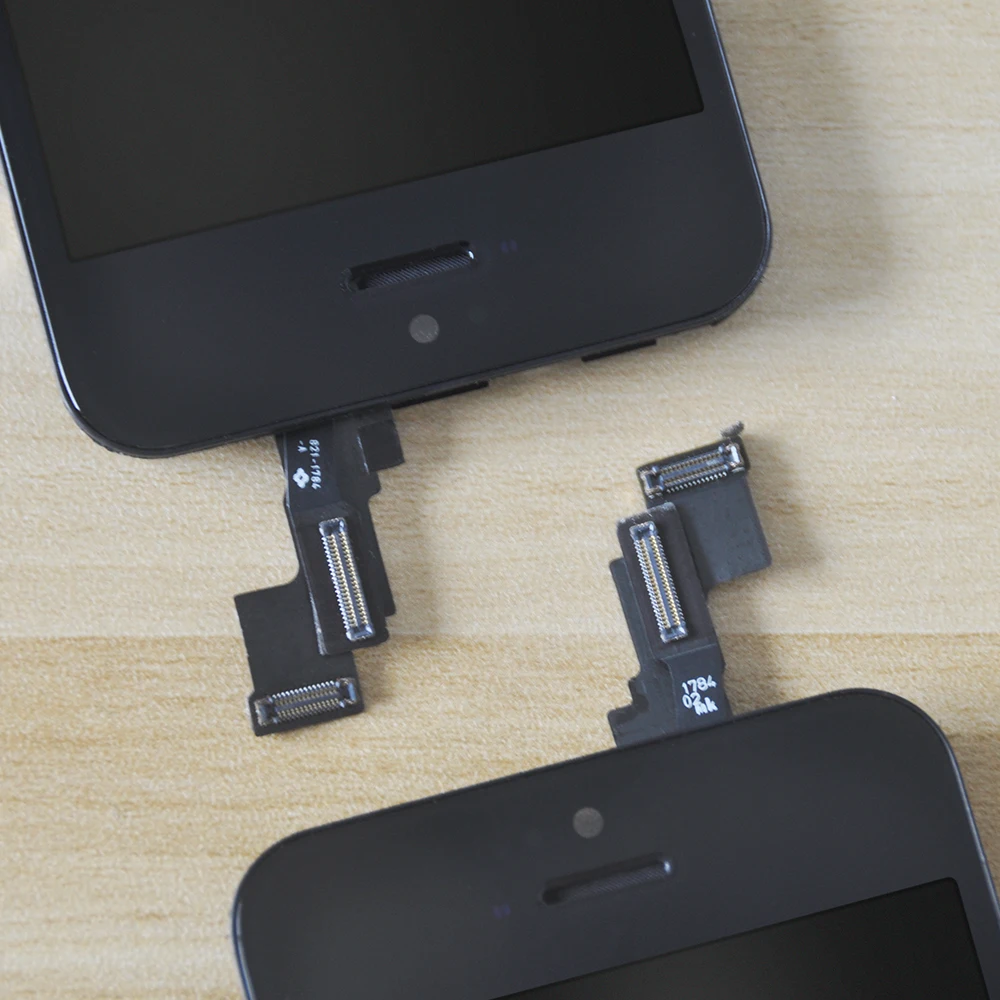 AAA ЖК-экран дисплей для iPhone 5 5S 5c ЖК-кодирующий преобразователь сенсорного экрана в сборе+ кнопка Home+ фронтальная камера+ ушной динамик полный экран