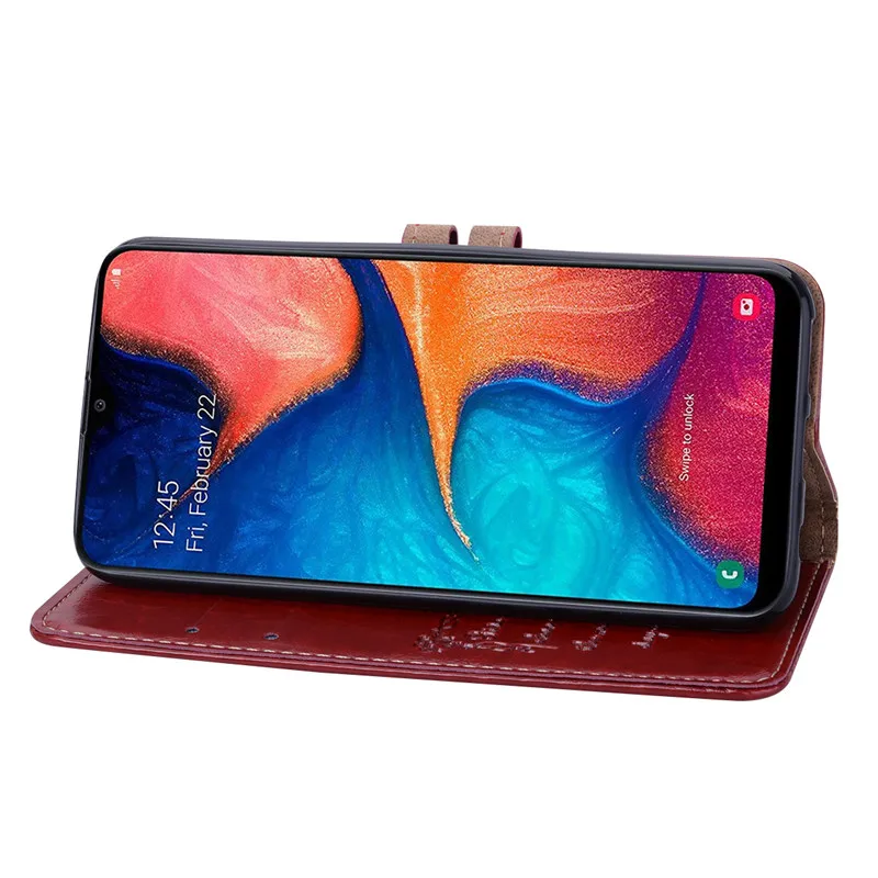 Роскошный кожаный флип-чехол для samsung Galaxy A20E чехол силиконовый A20 A 20 E 20E кошелек чехол для телефона Funda samsung A20 чехол Coque
