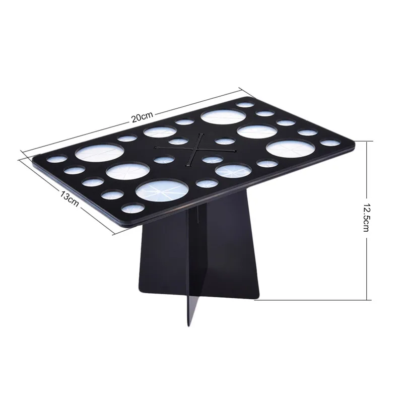 26/28 отверстия держатель кисти для макияжа Органайзер тени век ресницы сушилка