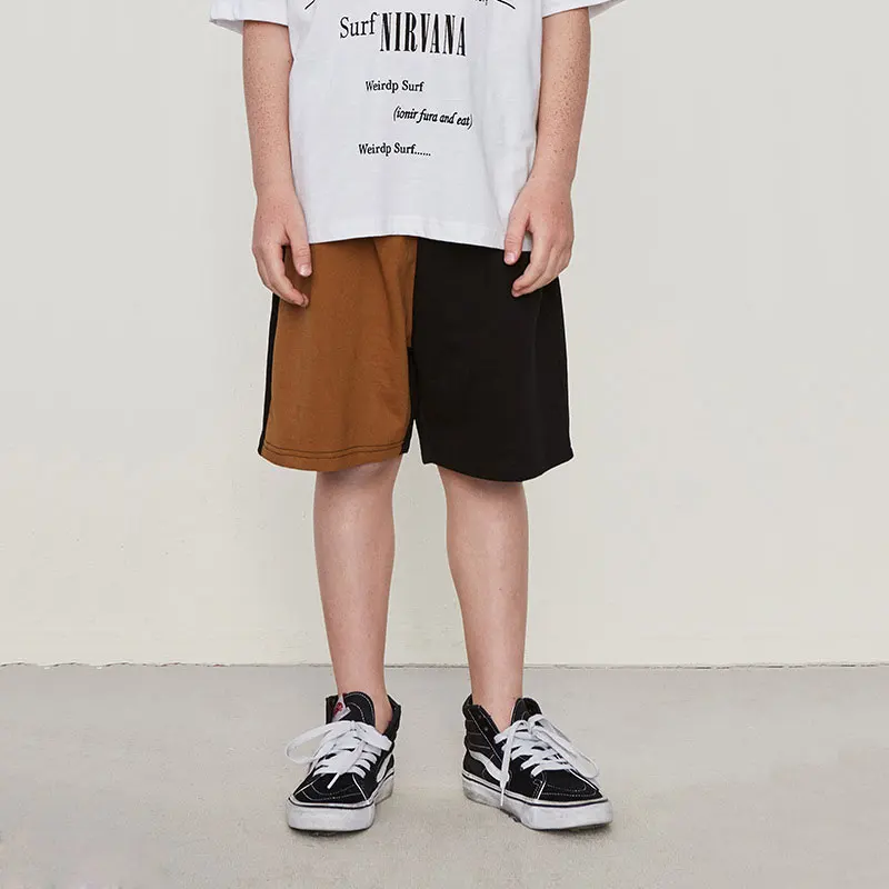 Пять Pants2019 новые летние больших размеров стильная Марочная Детская S с надписями