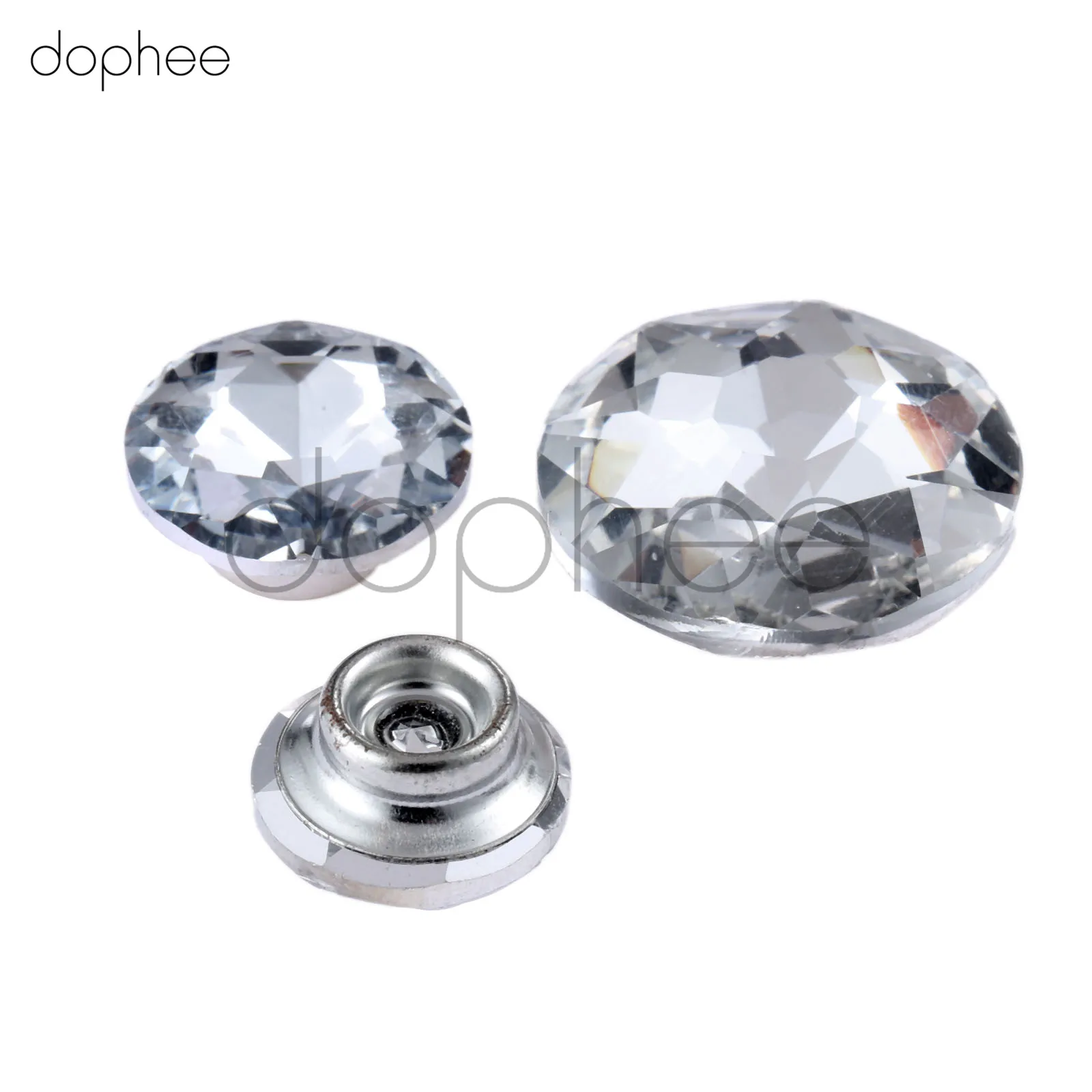 Dophee 10 шт. 16/18/25 мм бриллиантовый рисунок блестящие круглые пуговицы швейные для