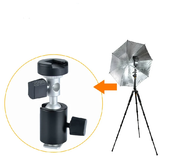 Металлическая шаровая Головка кронштейн для вспышки подставка горячего башмака