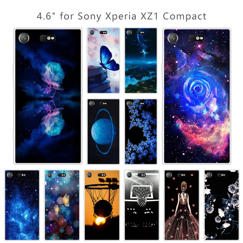 Для Sony Xperia XZ1 Compact силиконовый чехол для синий телефона |