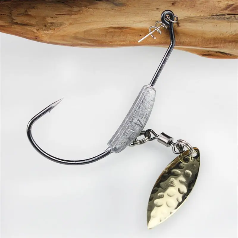 3 шт. карбоновый стальной крюк пружинный крючок плюс luster bass barb 4 5 г/5 г/7 2 г