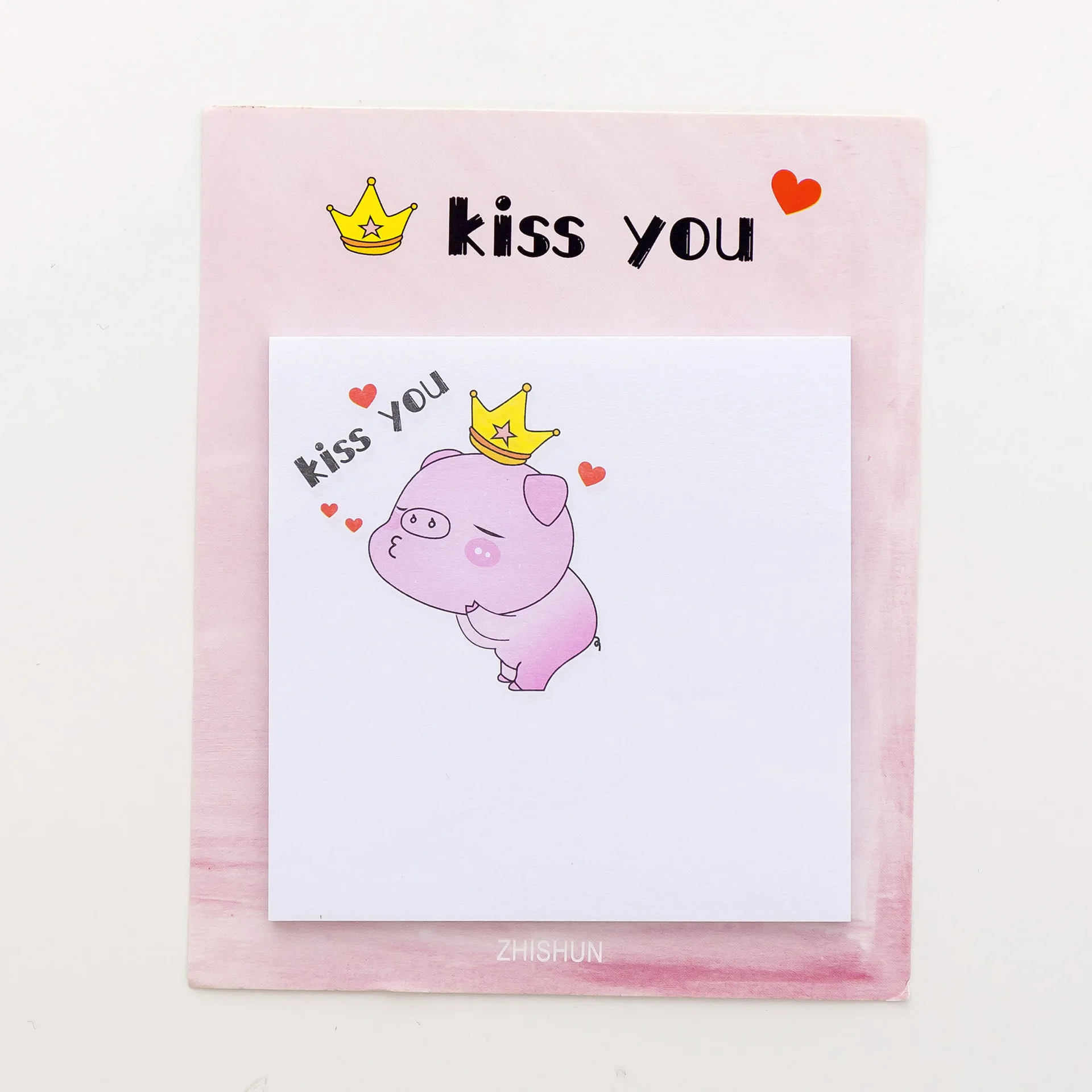1 Милое квадратное мультяшное животное, Свинка блокнот для заметок Kawaii Липкие заметки для детей планировщик стикер сообщений школьные канцелярские принадлежности - Цвет: 1