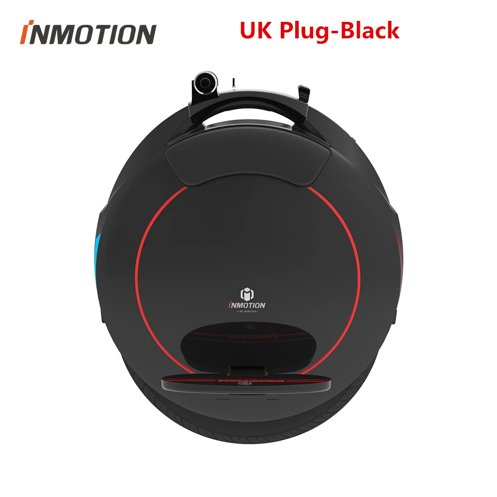 V5 UK Plug-Black Электрический Одноколесный велосипед INMOTION V5, самобалансирующийся скутер EUC с декоративными лампами, Одноколесный Моноцикл, длинная доска - Цвет: V5 UK Plug-Black