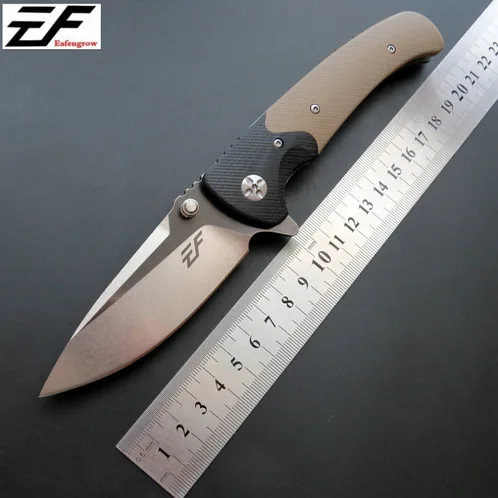 Новый складной нож D2 стальной + G10 Ручка шариковый подшипник охотничий кемпинг