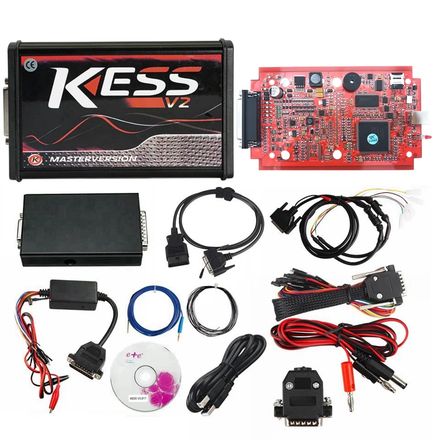 KESS V2 V5.017 EU Red OBD 2 ECU Инструмент для программирования без маркера ограниченная версия V2.47 мастер версия для автомобиля грузовик чип Тюнинг Комплект KTAG 7,020