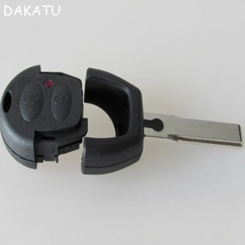 Чехол брелок DAKATU с 2 кнопками для Volkswagen VW Gol Passat Polo Golf Sharan Bora Jetta 10 шт./лот|Ключ от