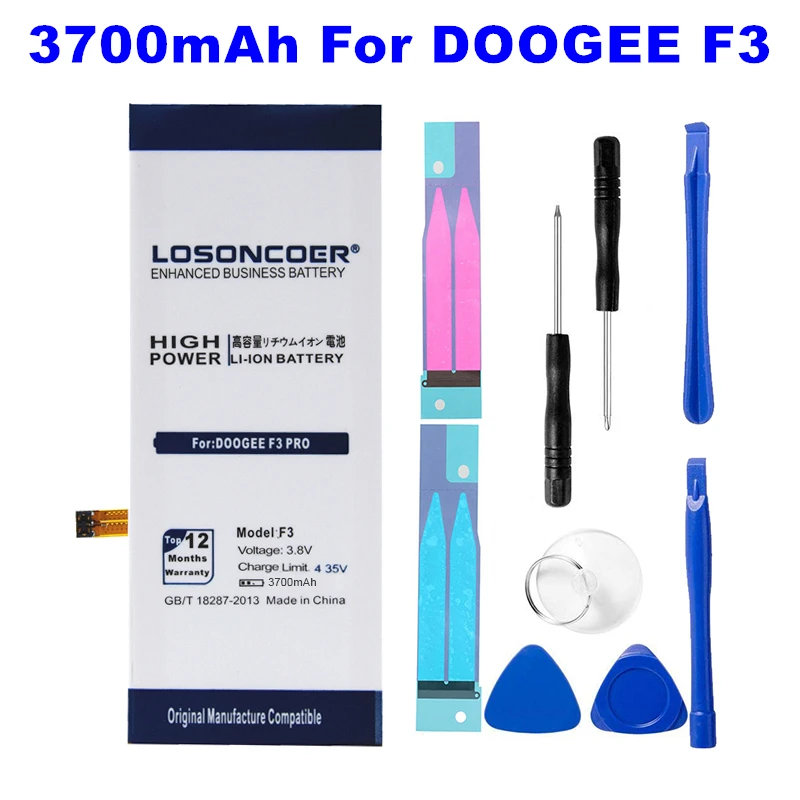 LOSONCOER F3 3700 мАч Для Doogee F3 батарея F3 Pro батарея
