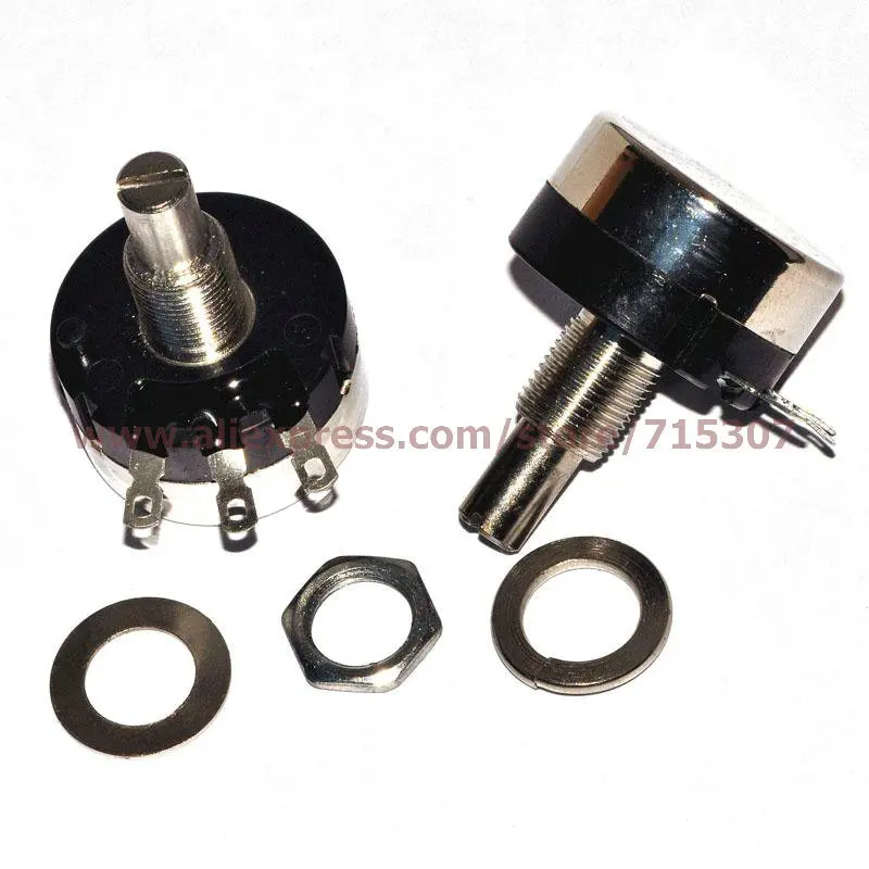 PHISCALE 2 шт. однооборотный карбоновый потенциометр RV24YN 20S B502 5K|potentiometer|potentiometer