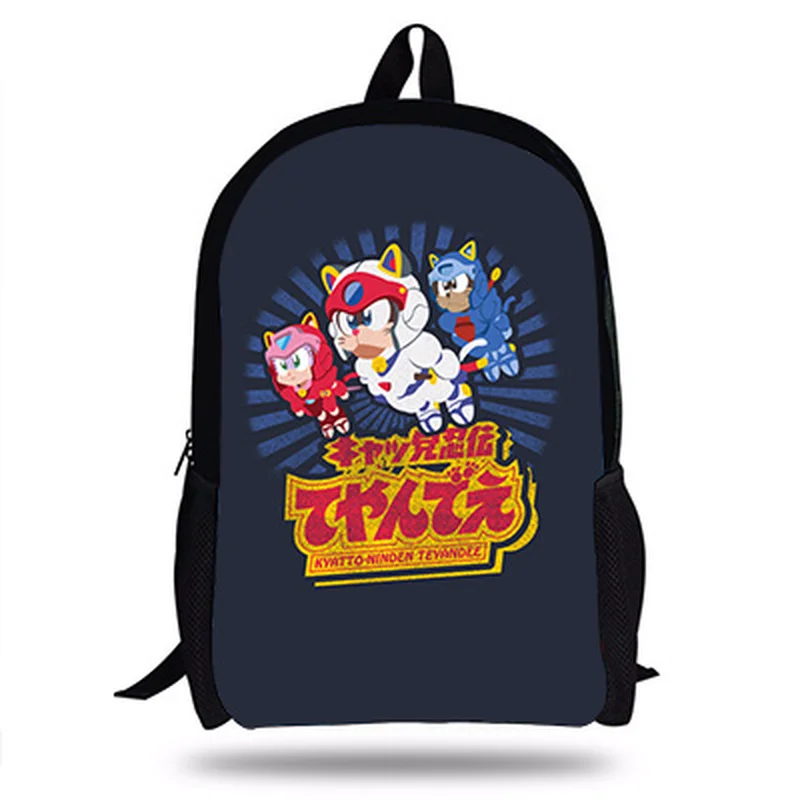 Новый 16-дюймовый рюкзак для ноутбука Samurai Pizza Cats детей школьная сумка школьный