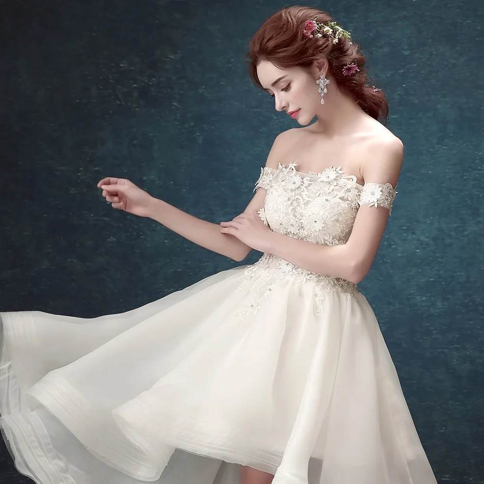 SOCCI Weekend французские Свадебные платья из органзы с вырезом лодочкой и