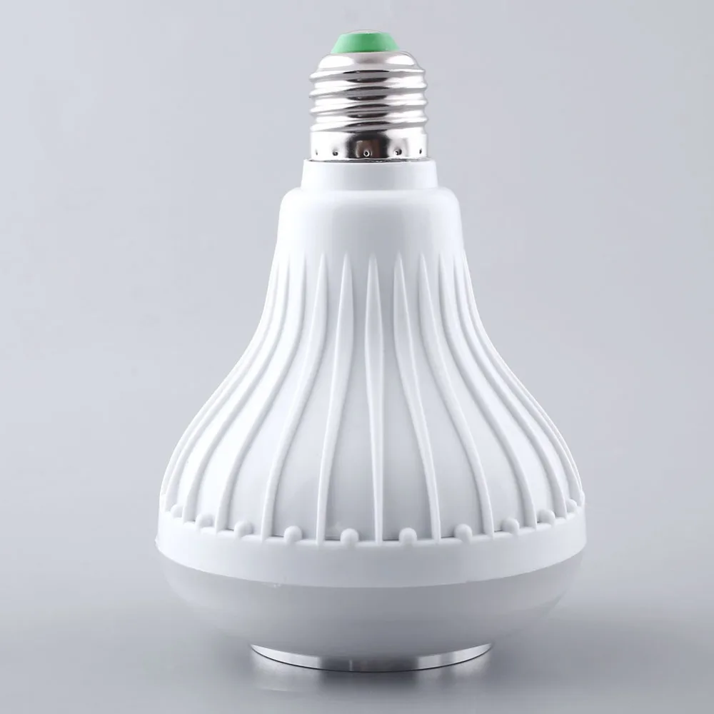Беспроводной 12 Вт мощность E27 LED rgb Bluetooth динамик лампочка лампа смарт телефон