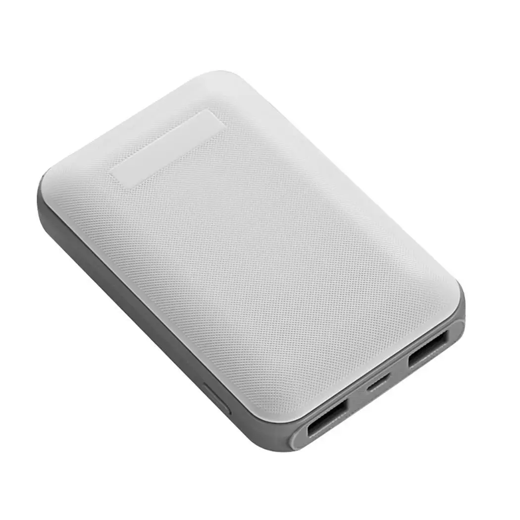 Ультратонкий портативный внешний аккумулятор 10000 мАч с двумя usb портами