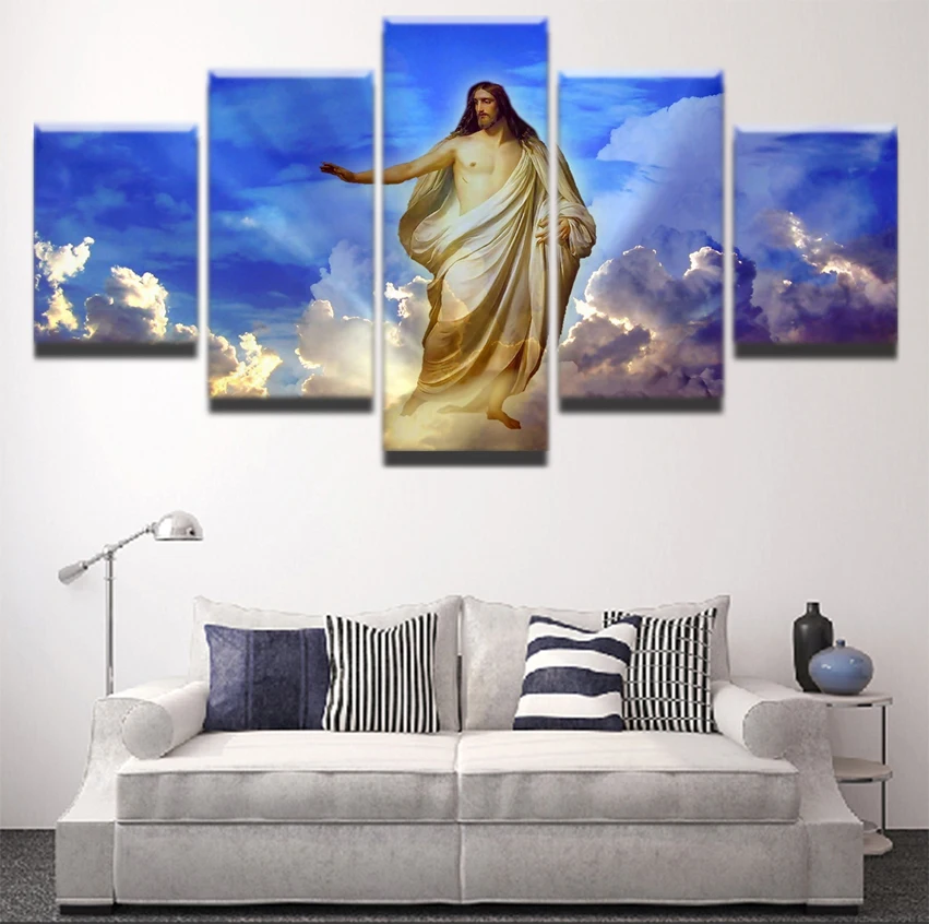 5 шт. декоративные абстрактные картины с изображением Иисуса Христа|prints pictures|abstract