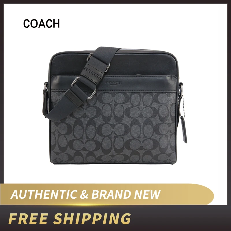 Сумка для камеры COACH F28456 CHARLES из фирменного холста| |