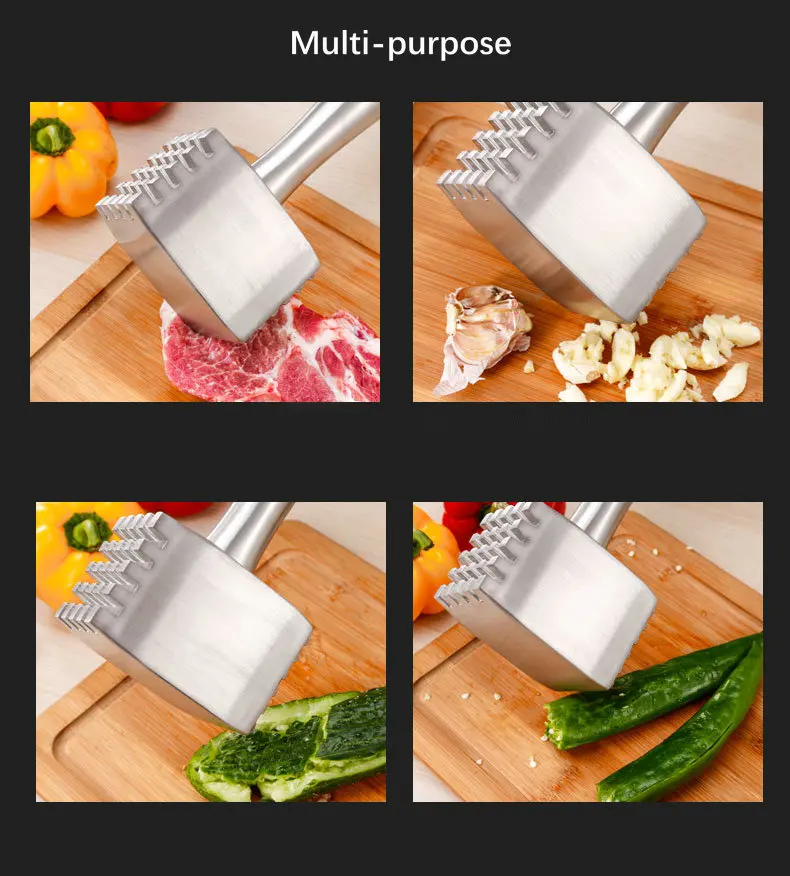 Креативный большой молоток для мяса, гриль, размягчитель мяса, свиной молоток для отбивания мяса, кухонный ручной измельчитель пищи