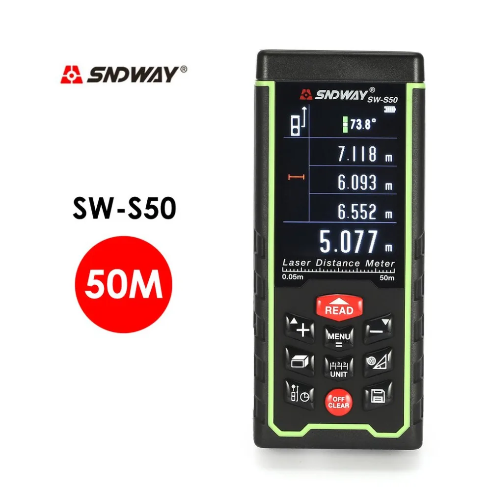 Лазер sndway дальномер 50 м 70 100 SW S50/70/100 Лазерный Дальномер лента лазерным