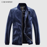 caranfier 2019 spring autumn coats men leather jackets men fashion faux outerwear pilot biker motorcycle male business jacket