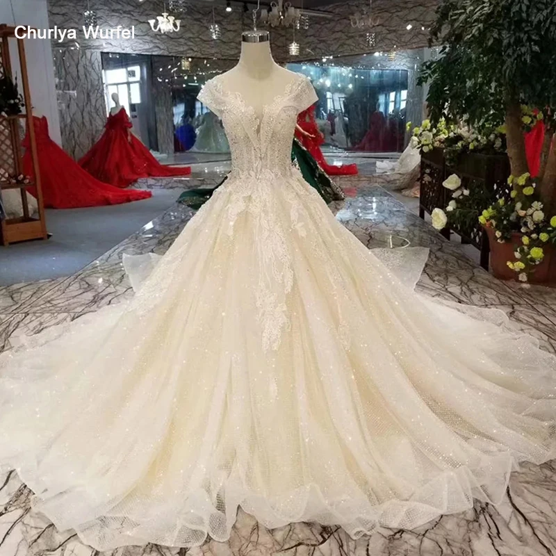 LSS321 свадебное платье с рукавами крылышками и стразами со съемным длинным шлейфом