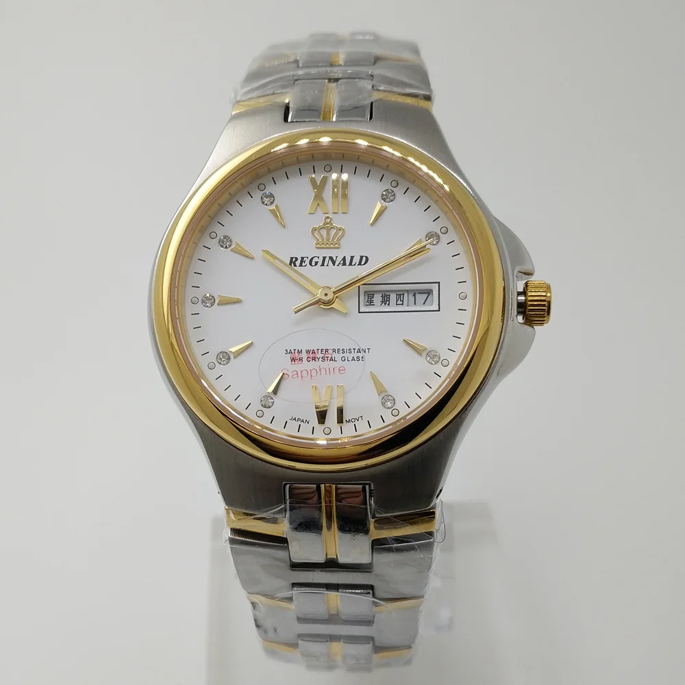 2016 Популярные Бренди Мужчины Часы Сапфировое Стекло SS группа Бизнес Нержавеющей