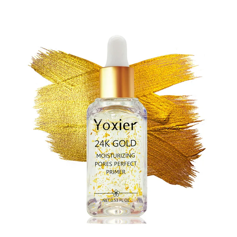 24 gold Yoxier основа для макияжа увлажняющая эссенция 24 k Gold Elixir контроль масла Профессиональный матовый сыворотка серия брендовая основа под макияж 1 шт - Цвет: 24 gold